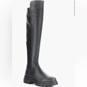 Bos & Co Fifth Waterproof Knee High Tall Black Leather Boots